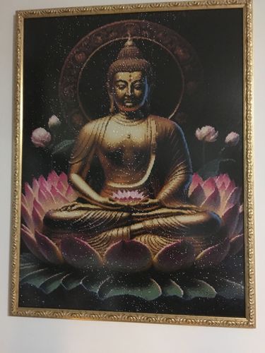 Customer photo review of 5D Diamond Painting Lotus Buddha