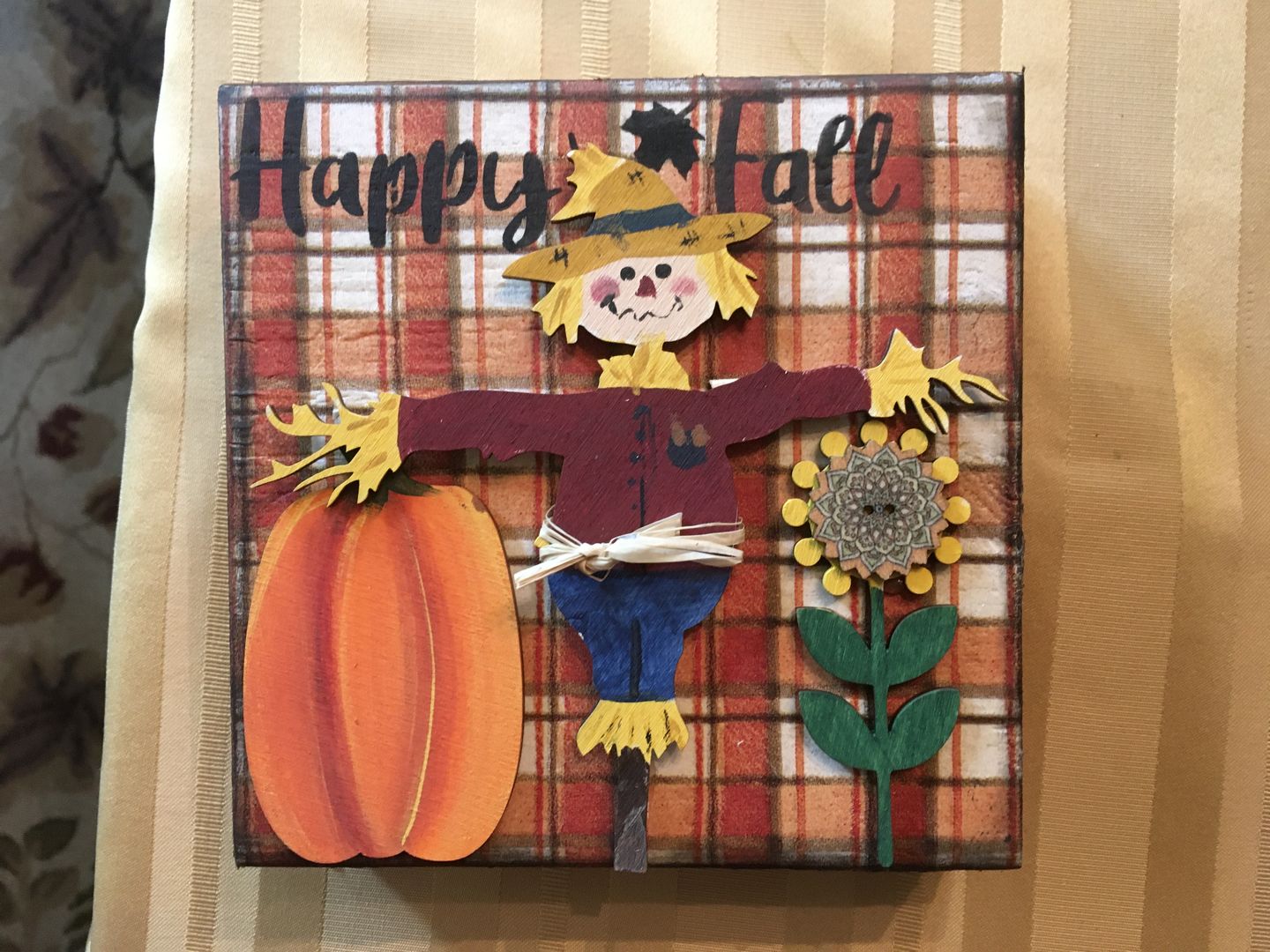 Customer photo review of Unfinished Wood Scarecrow Shape - Craft - up to 36"