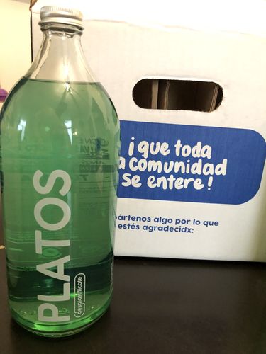 Customer photo review of Jabón para lavar PLATOS con olor