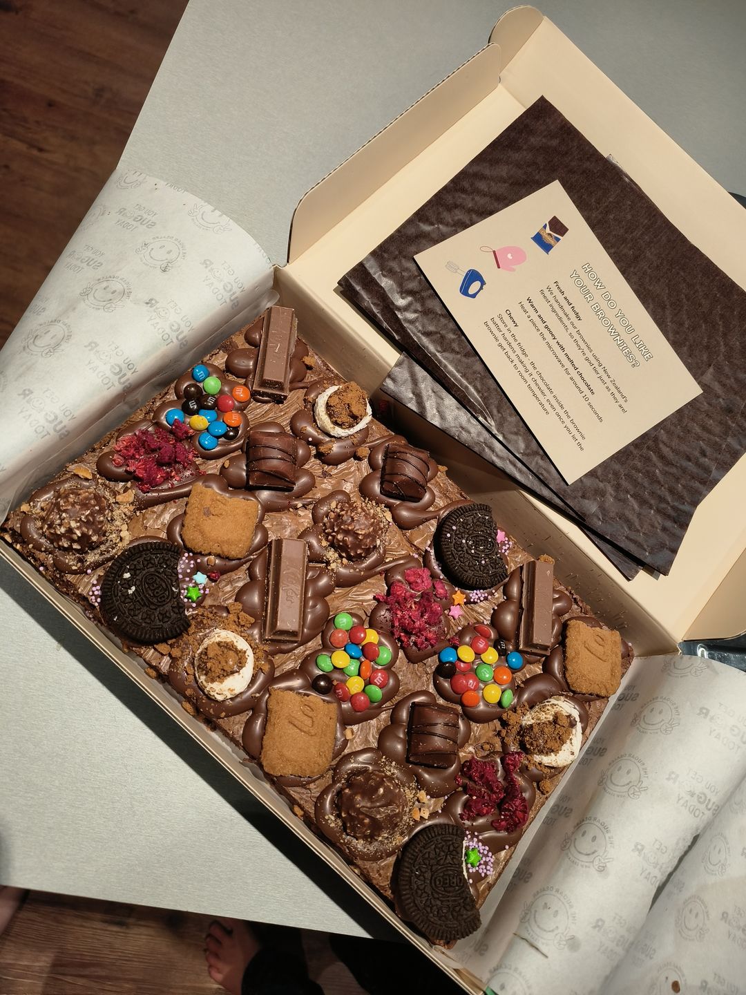 Customer photo review of Mega mixed assortment brownie