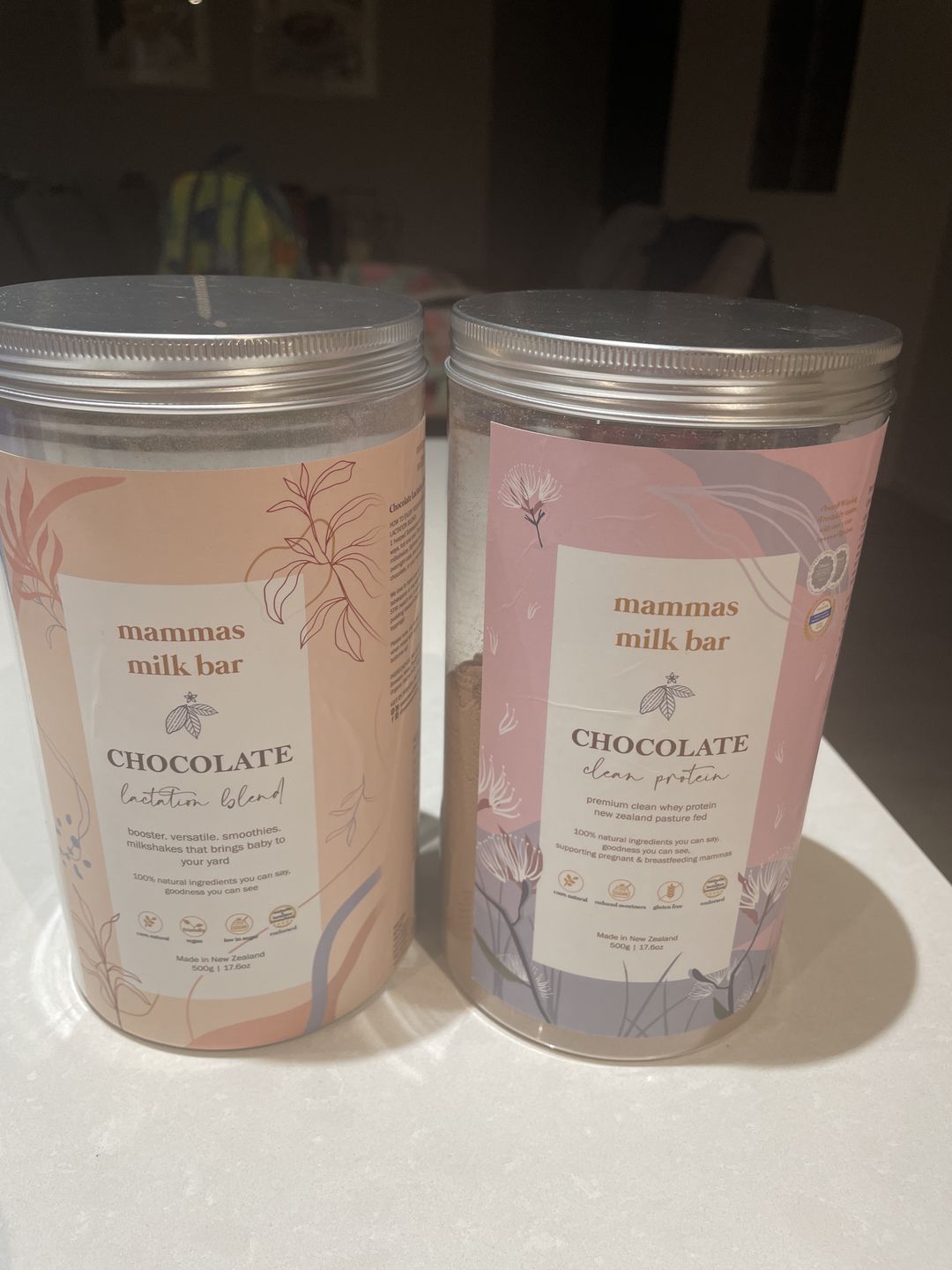Customer photo review of Chocolate Premium Whey Protein