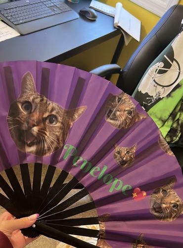 Customer photo review of Custom - Hand Fan