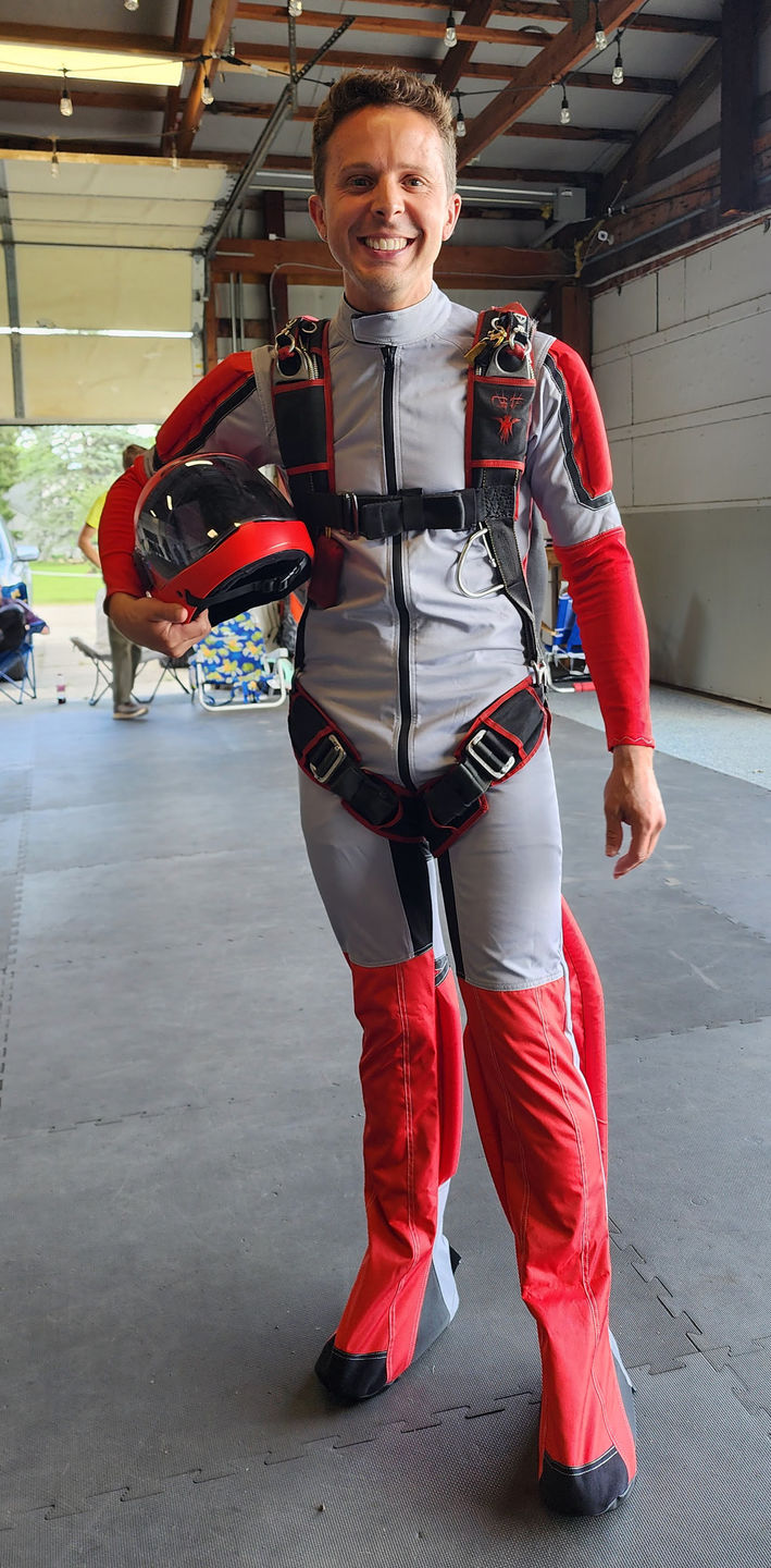 Customer photo review of Skydiving Formation Suit, RW  suit, Gripper Suit, Flying Suit, Freefly jumpsuit-06