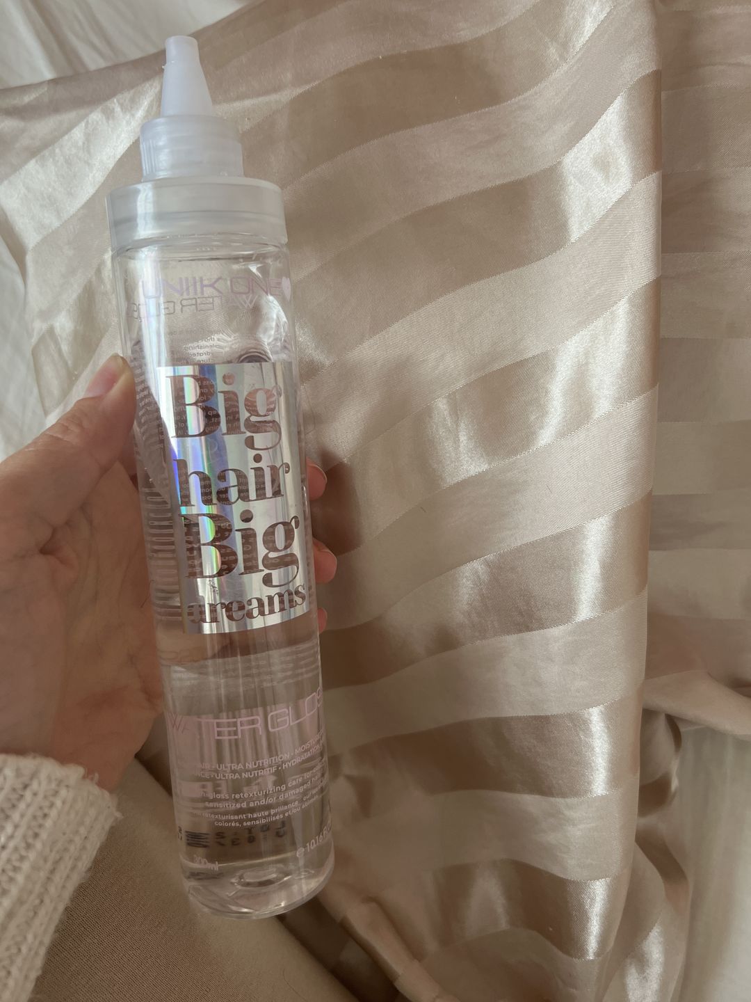 Customer photo review of WATER GLOSS Eau Lamellaire Miraculeuse 300ml