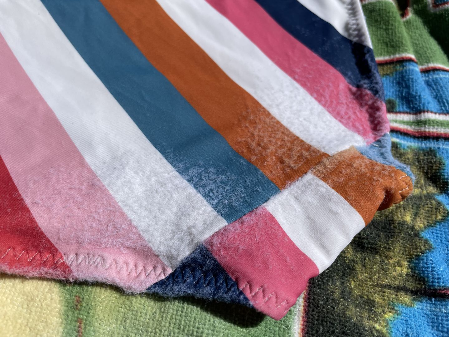 Customer photo review of High Rise Bottoms - Retro Stripe