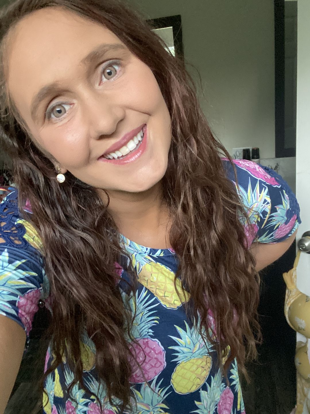 Customer photo review of GLOW  RADIANT HAZELNUT Colored Contact Lenses