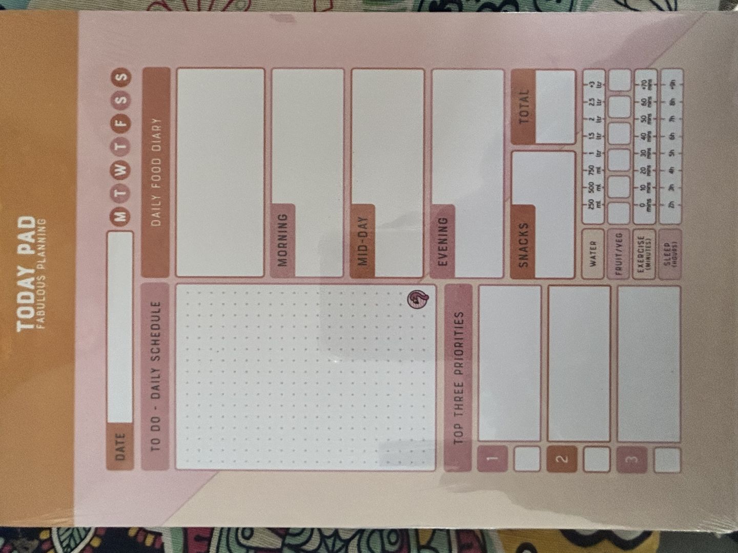 Customer photo review of DL 2-in-1 Shopping List / Meal Planner