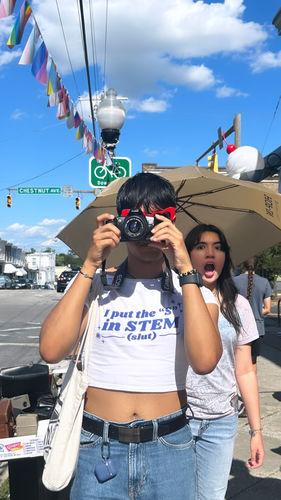 Customer photo review of I Put the "S" in STEM Women’s Baby Tee