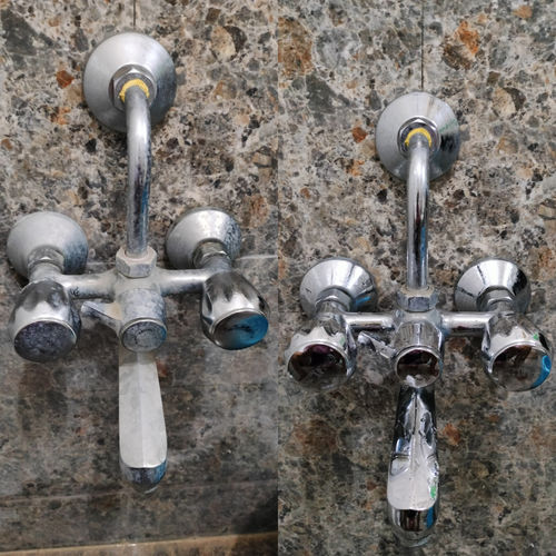 Customer photo review of Hard Stain Spray + Wipe for Tough Stains In Kitchen Walls, Exhaust Fan, Crayon And Adhesive Marks-500ML
