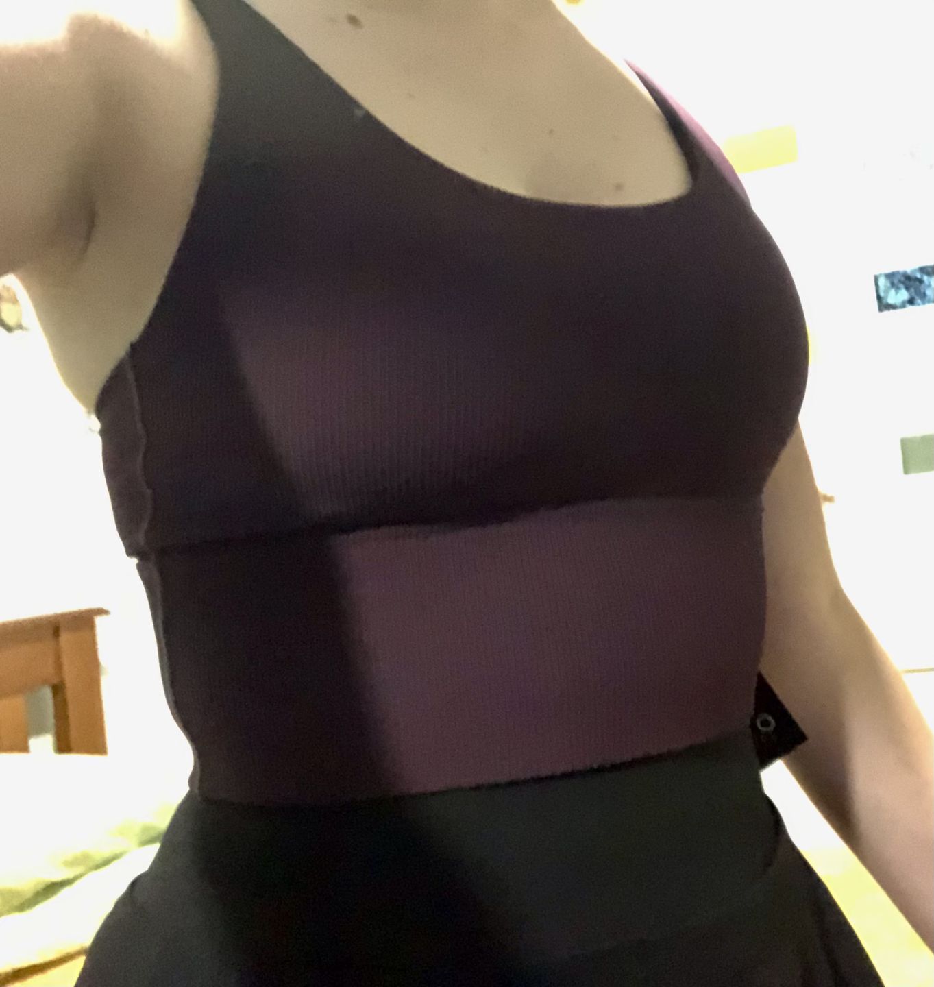 Customer photo review of Ribbed Sports Bra