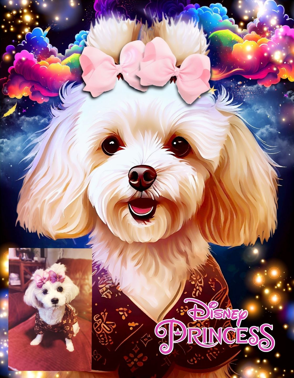Customer photo review of Custom Pet Portrait