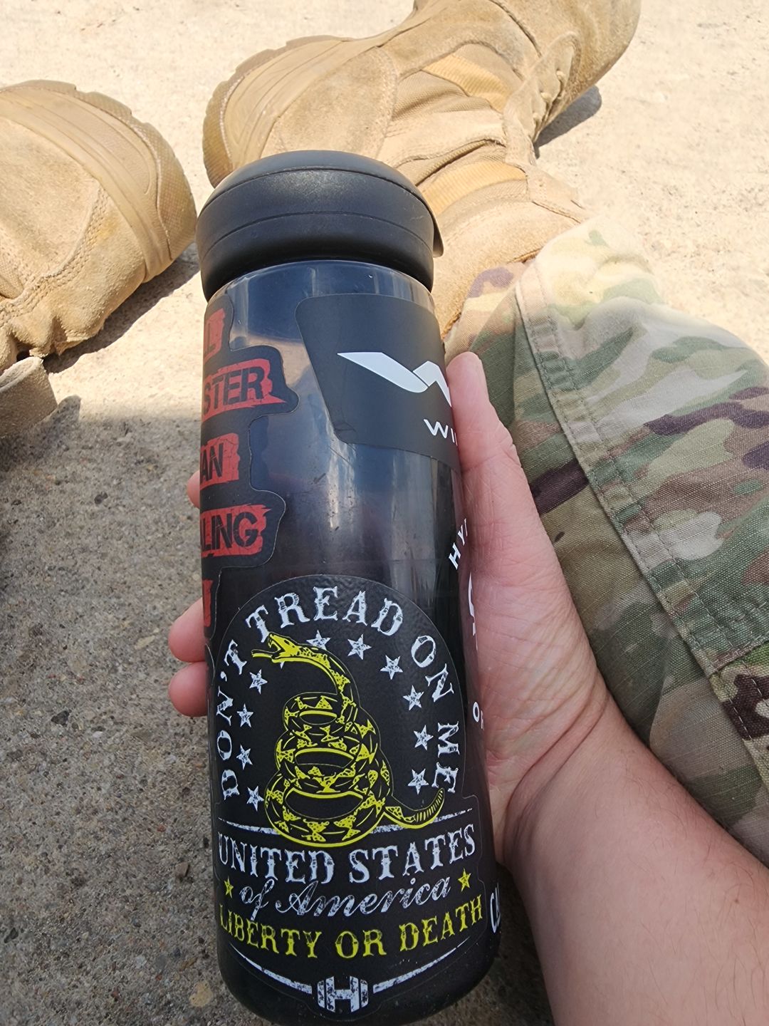 Customer photo review of Don't Tread on Me Decal