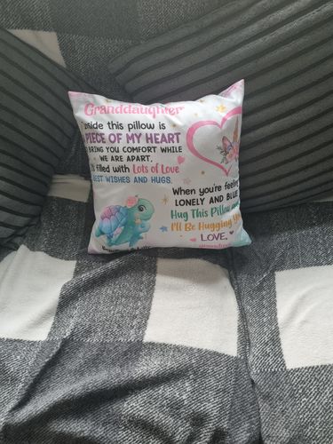 Customer photo review of Personalized Granddaughter Daughter Sea Animals Hug This Pillow