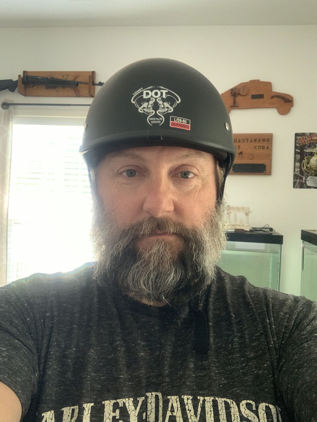 Customer photo review of Smallest Polo SOA  Half Helmet - Matte Black