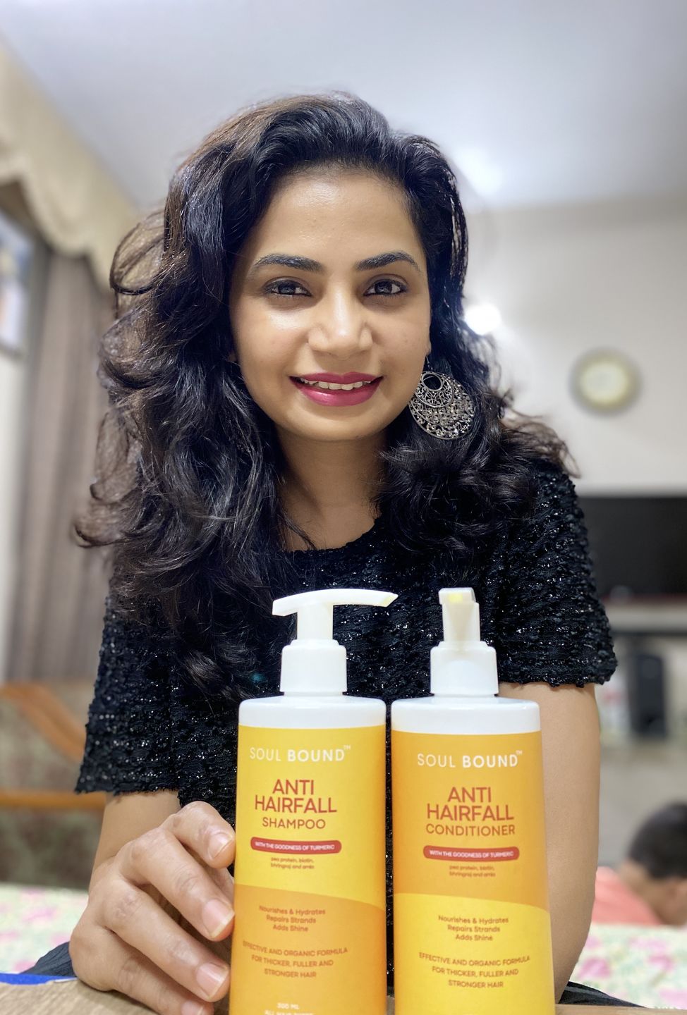 Customer photo review of Anti-Hairfall Shampoo + Conditioner