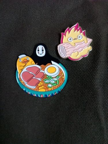 Customer photo review of Studio Ghibli Enamel Pins