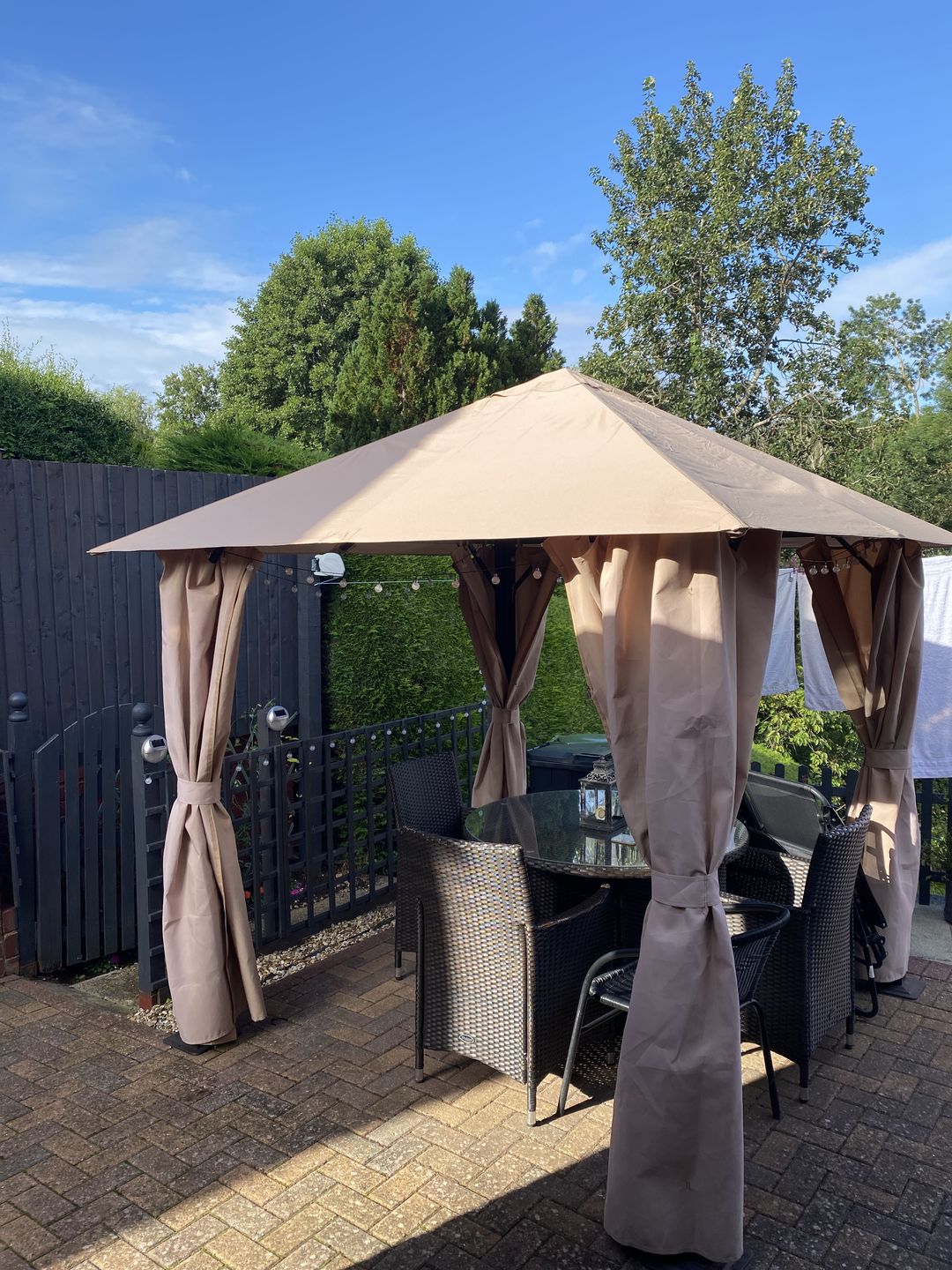 Customer photo review of Venice Garden Gazebo Canopy
