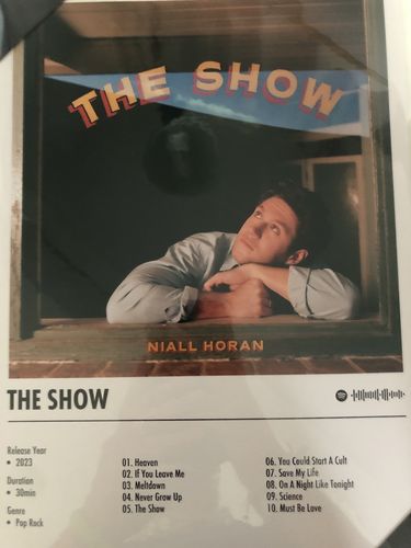 Customer photo review of Niall Horan - The Show | Album Cover Poster