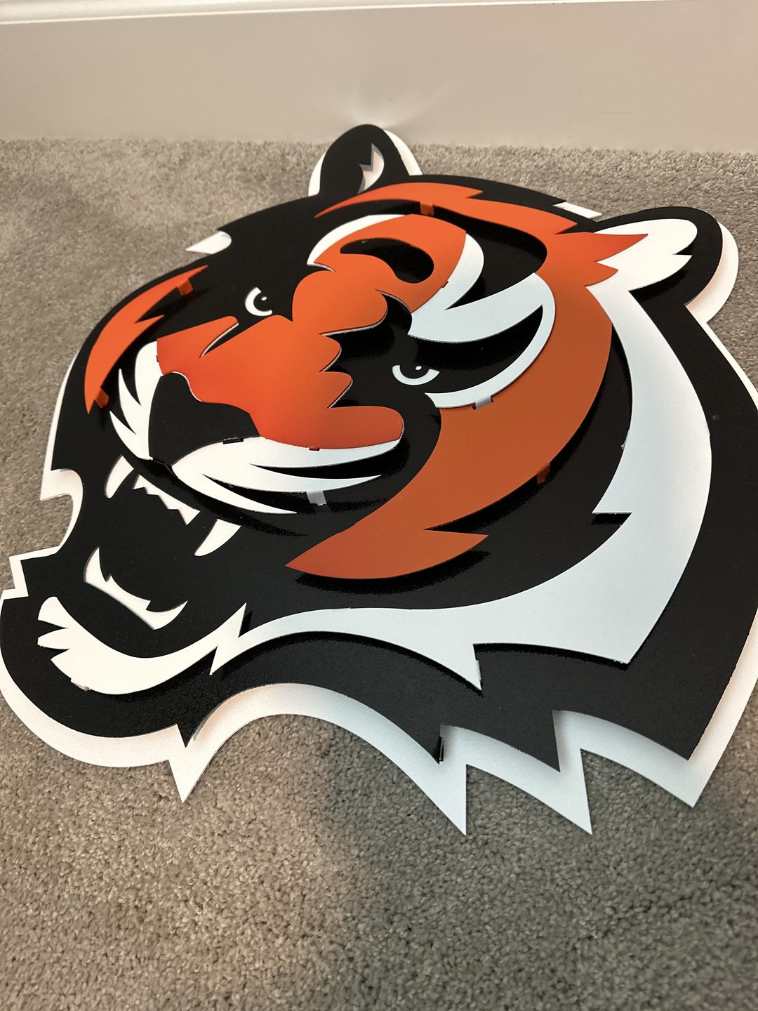 Customer photo review of Cincinnati Bengals "Tiger Mascot" 3D Vintage Metal Wall Art