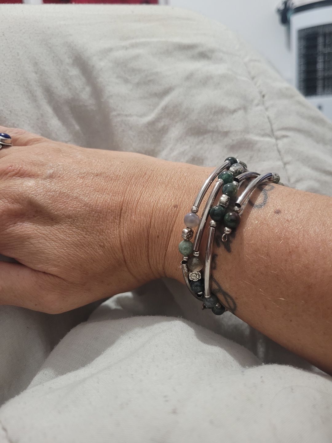 Customer photo review of Bracelet "Chance" en Pierres Naturelles