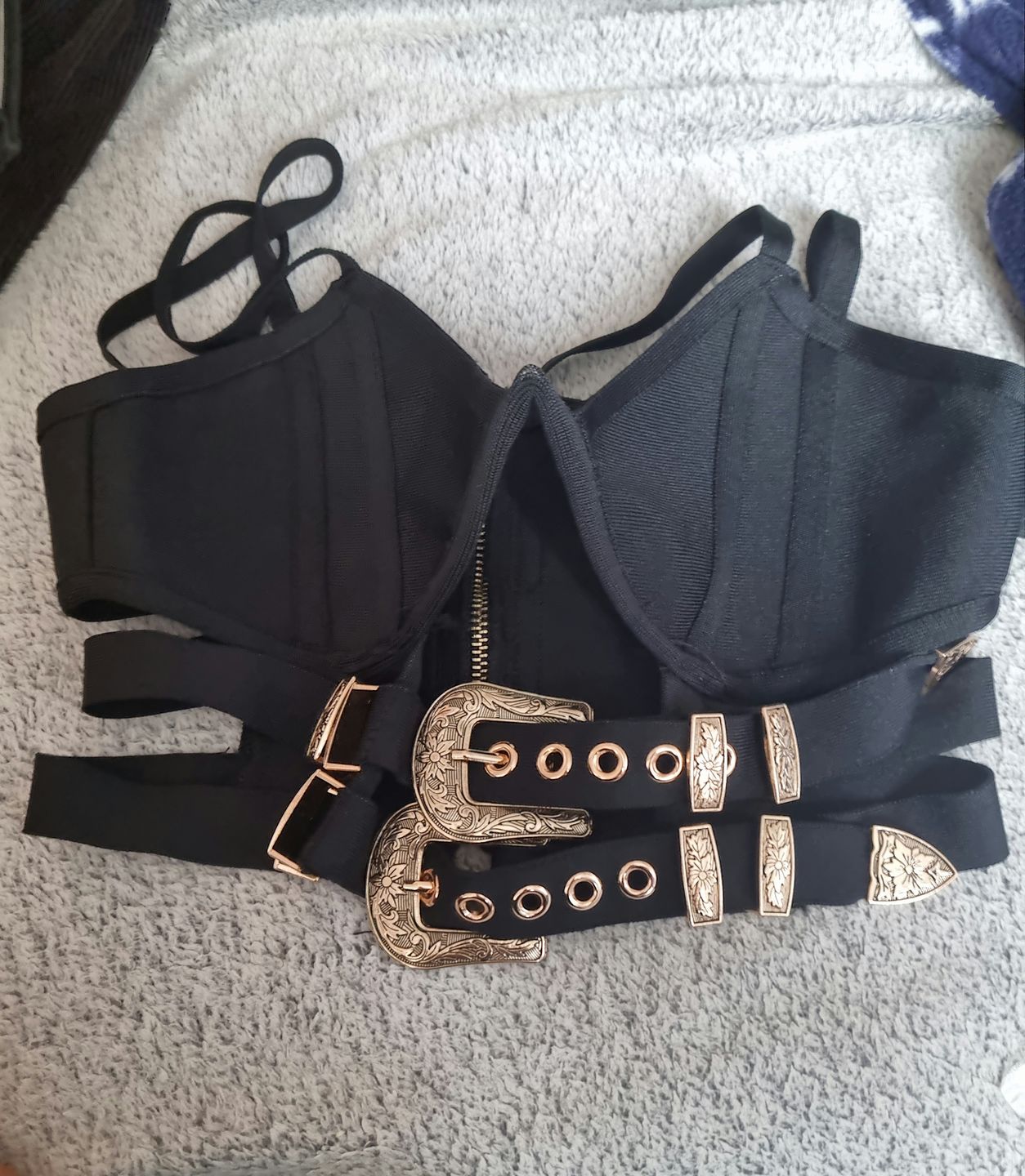 Customer photo review of Ada Mini Bandage Dress
