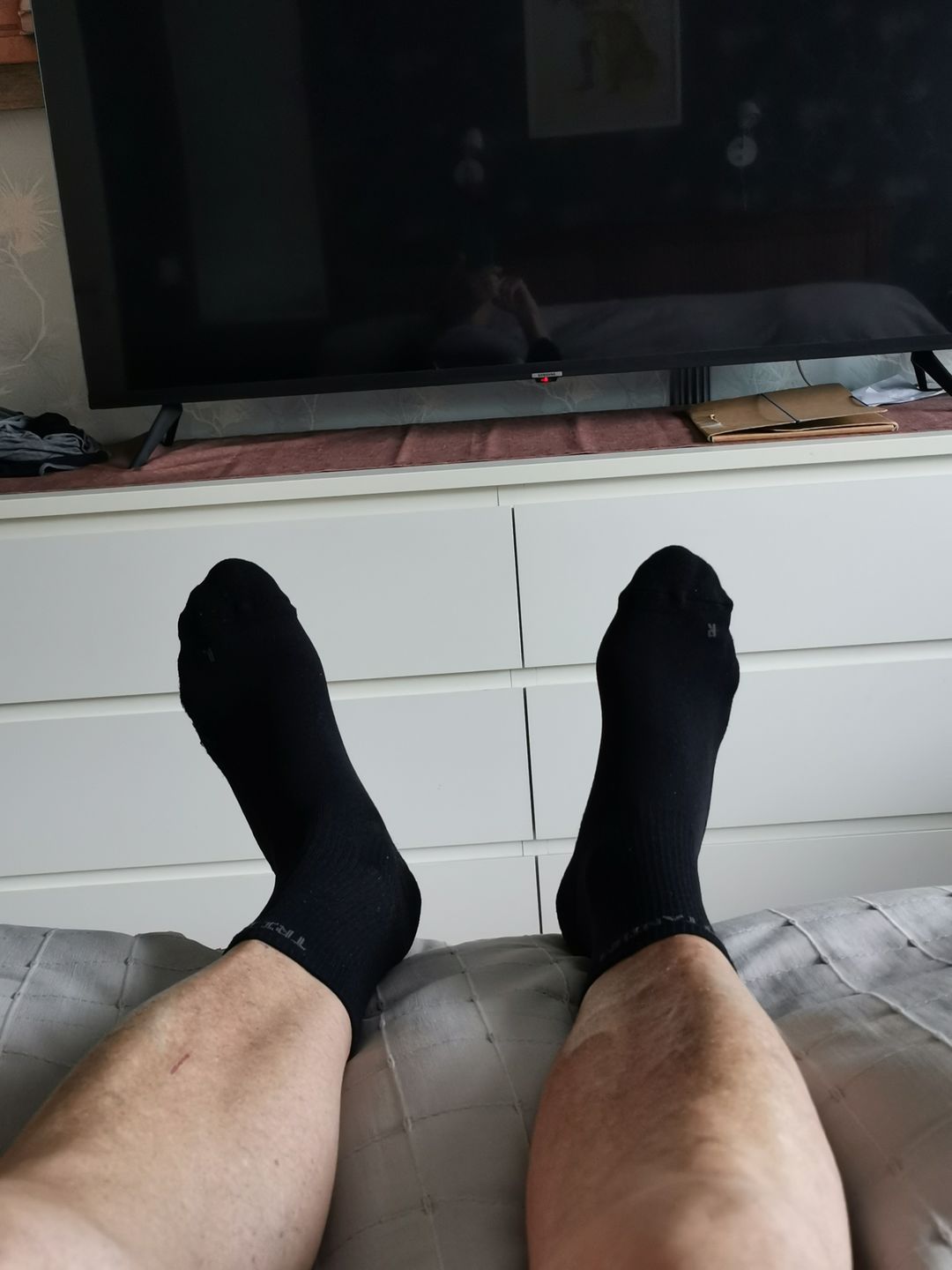 Customer photo review of eXtend Low – Matalavartiset kompressiosukat palautumiseen ja vapaa-aikaan- Musta