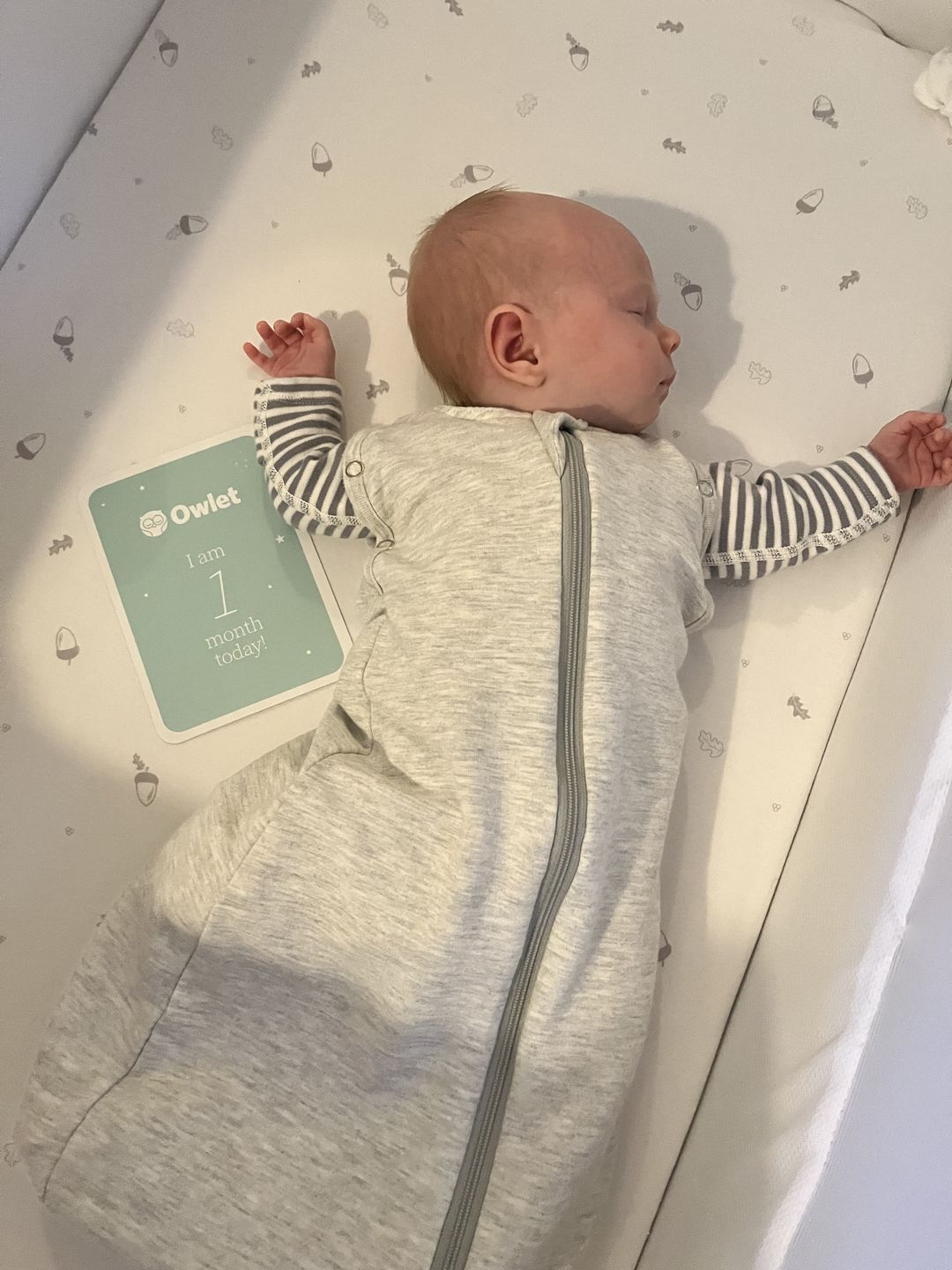 Customer photo review of sleep swaddle bag | Newborn | 1 Tog