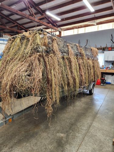 Customer photo review of Hunting Blind Raffia Grass (Pack)