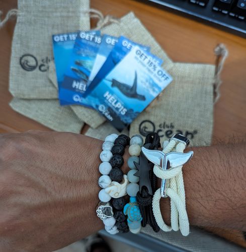 Customer photo review of "Turtle" tracking bracelet