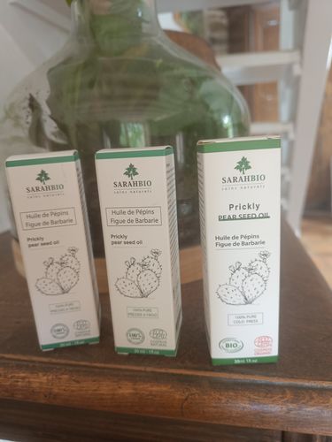 Customer photo review of huile de pépins de figue de barbarie 3 flacon 30ml + 1 flacon offert