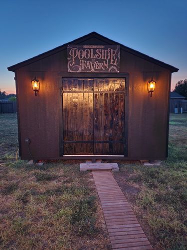 Customer photo review of Pool Sign & Bar and Grill Sign - Poolside Tavern