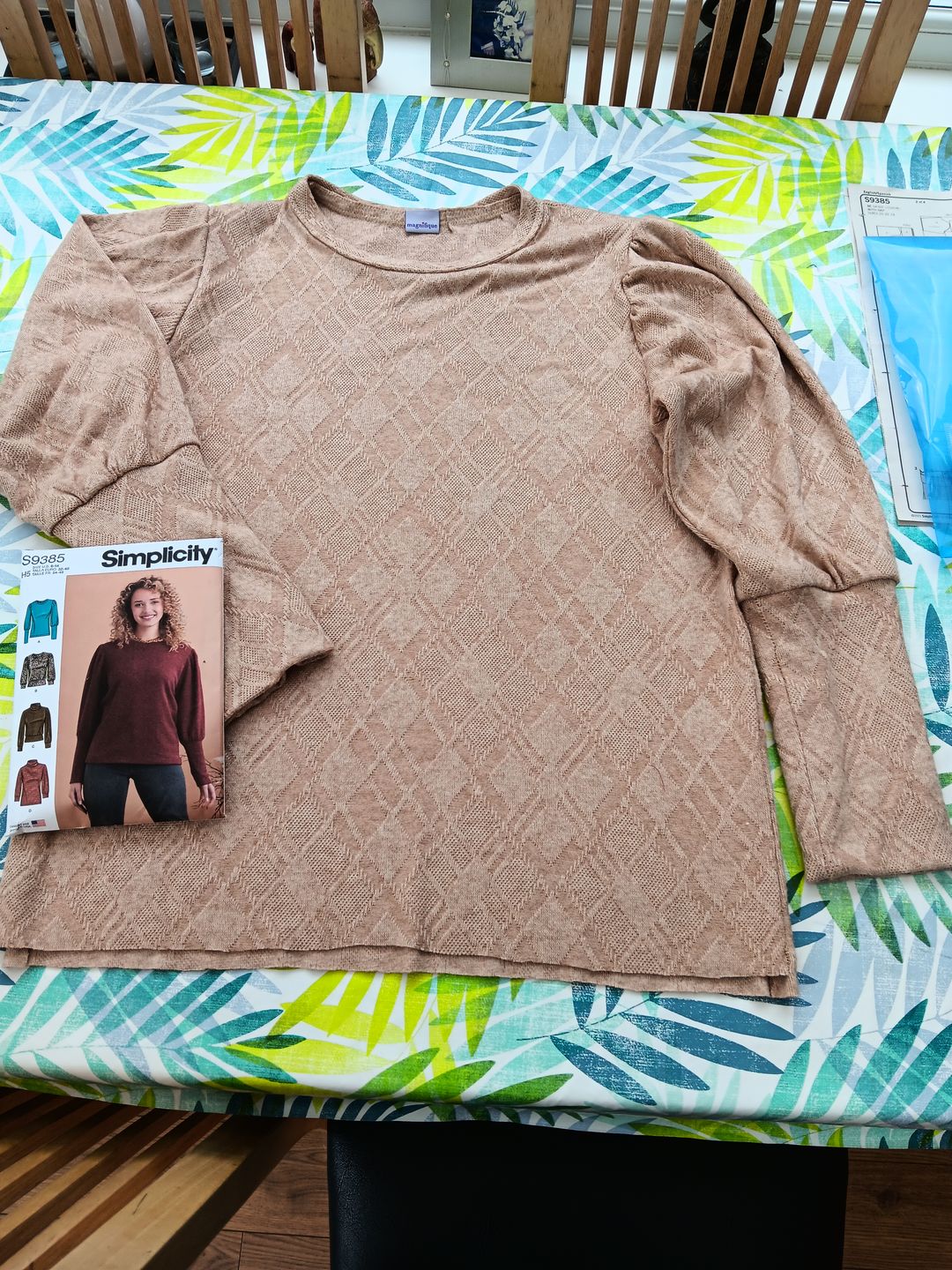 Customer photo review of Soft Melange Jacquard Knit Fabric