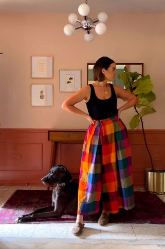 Customer photo review of FRIDA PANTS | MULTI CHEX