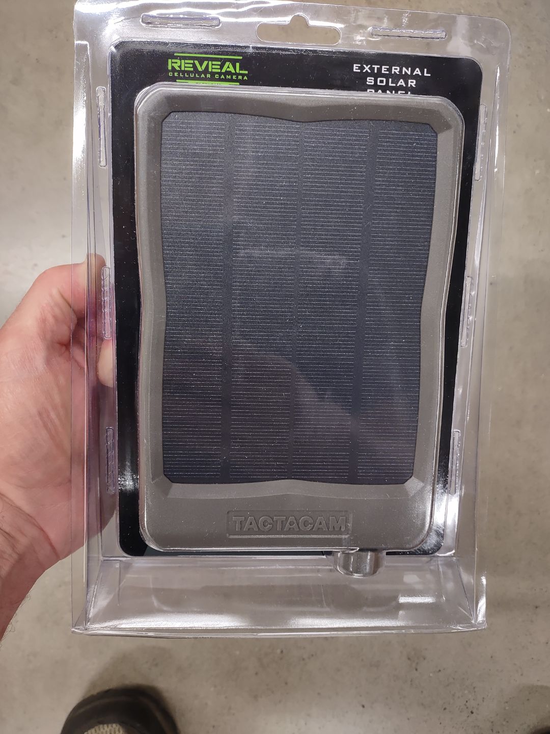 Customer photo review of TACTACAM EXTERNAL SOLAR PANEL