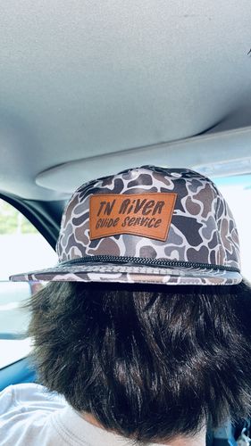 Customer photo review of Custom Leather Patch Rope Hat