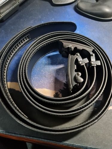 Customer photo review of EazyBelt™ Easy-Fit Ratchet (Automatic) Leather Belt