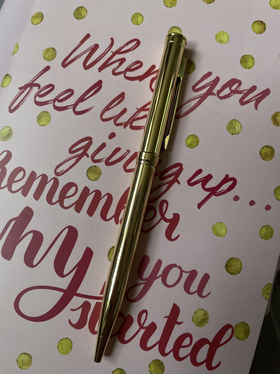 Customer photo review of Freebie Gold Slim Fab-Pen