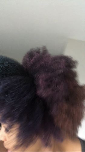 Customer photo review of Temporary Hair Color Gel - Ocean