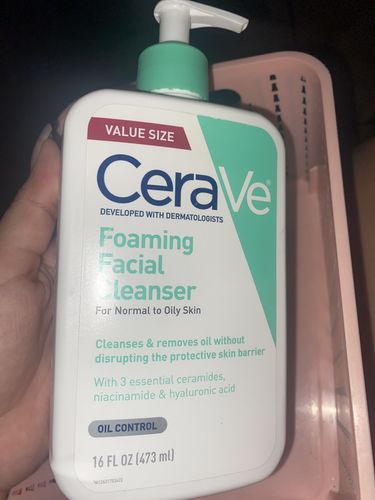 Customer photo review of Foaming Facial Cleanser