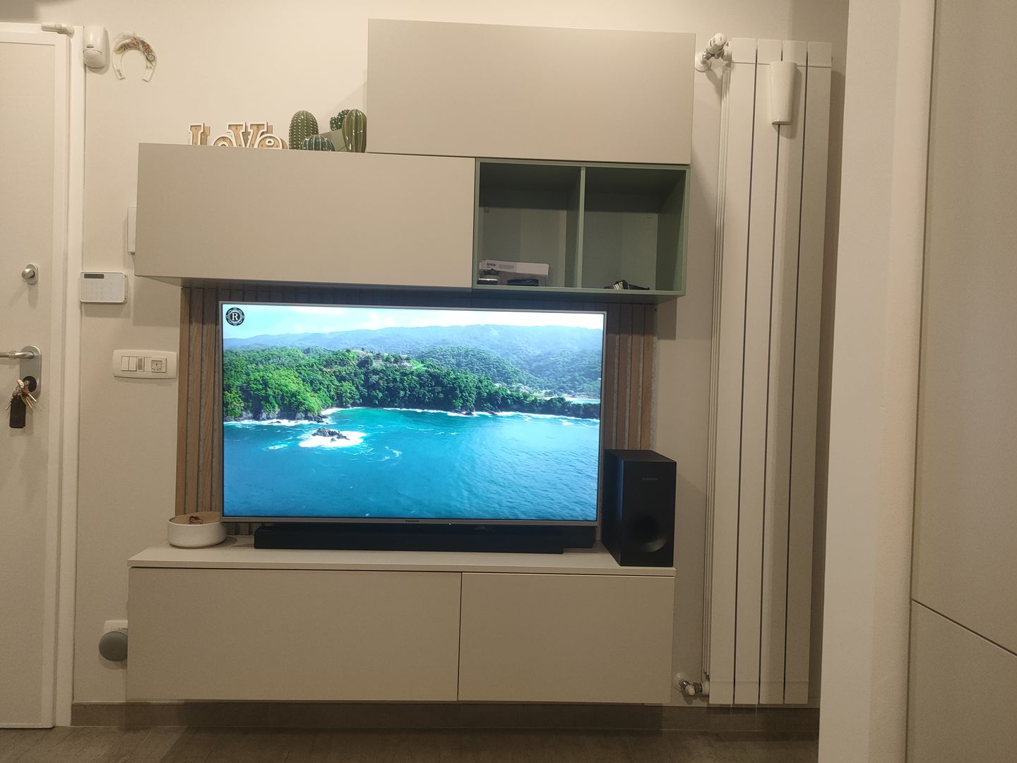 Customer photo review of Pannello acustico in legno | Rovere Chiaro con Feltro Grigio