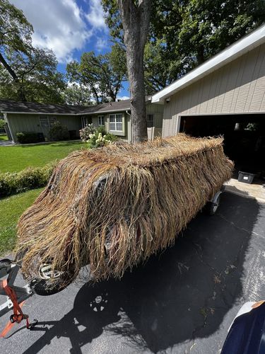 Customer photo review of Hunting Blind Raffia Grass (Pack)