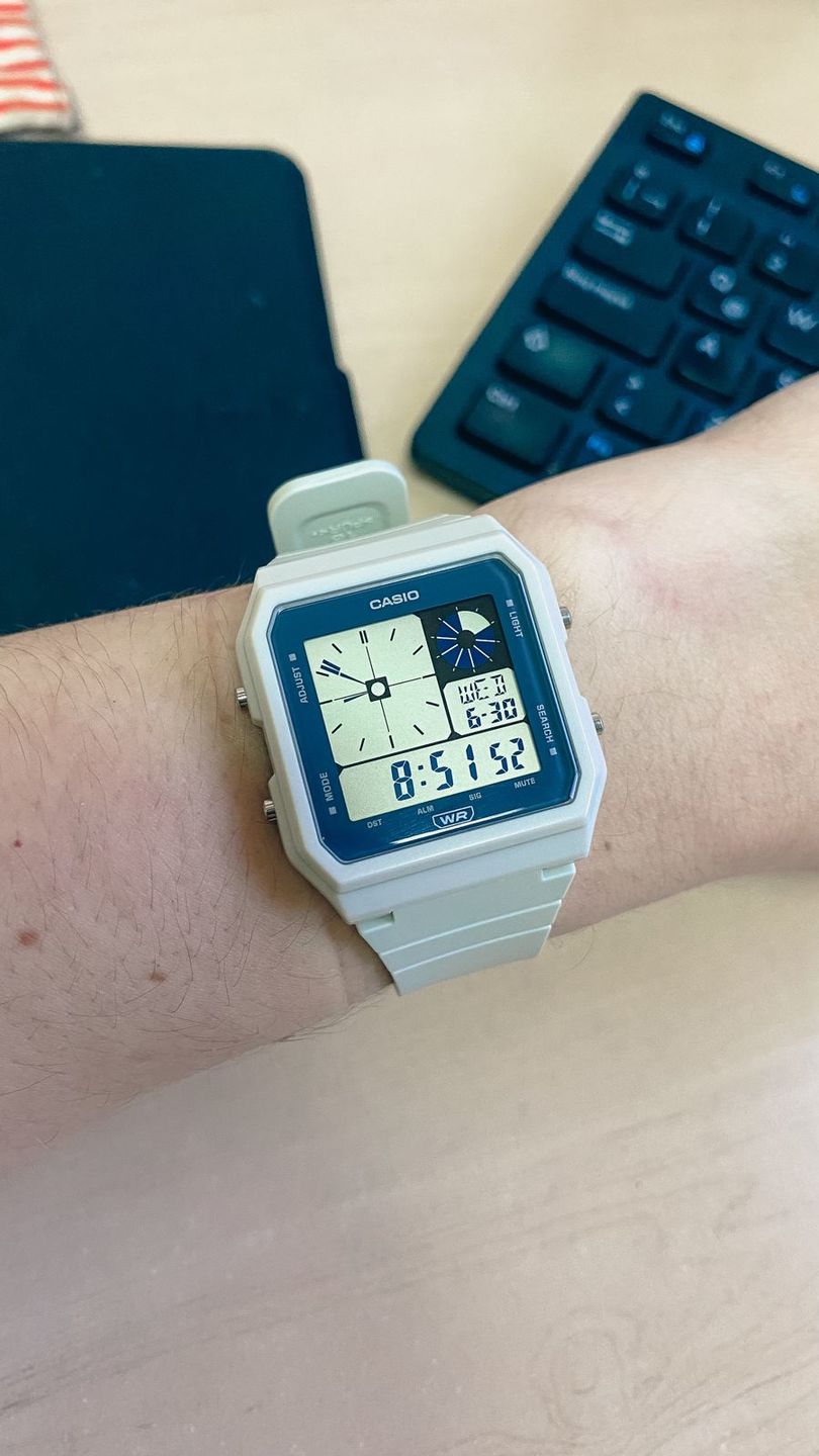 Customer photo review of Reloj Casio Vintage LF-20W-8ADF Twin-Graph Reissue Resina