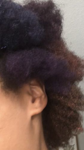 Customer photo review of Temporary Hair Color Gel - Sunset