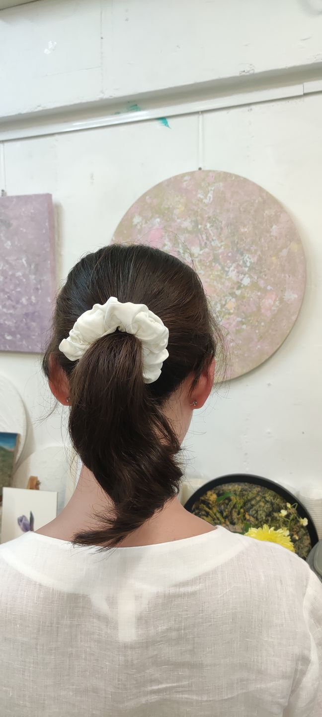 Customer photo review of Zoe Silk Scrunchie