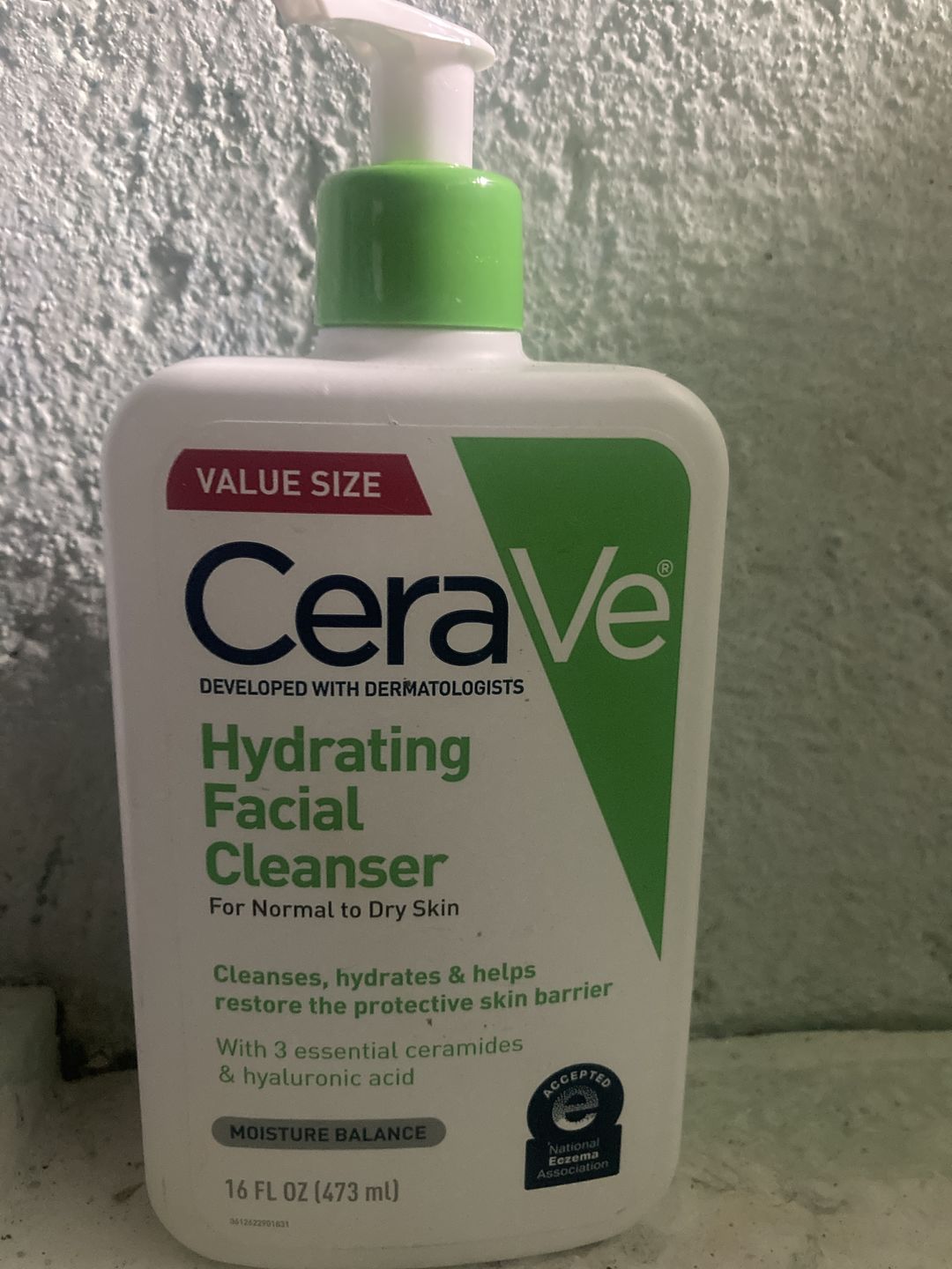 Customer photo review of Hydrating Facial Cleanser