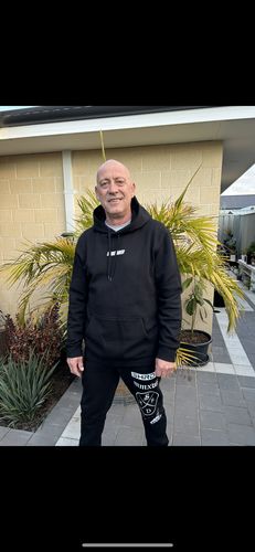 Customer photo review of Stacked Track Pant - Unisex - Black