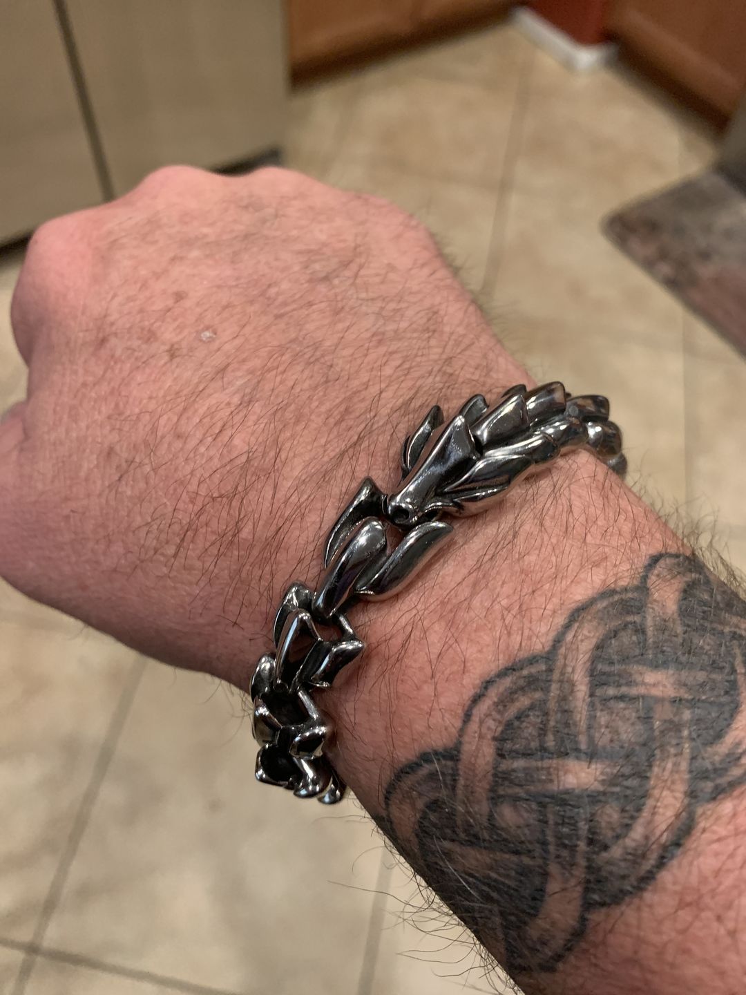 Customer photo review of The Midgard Serpent - Stainless Steel Bracelet