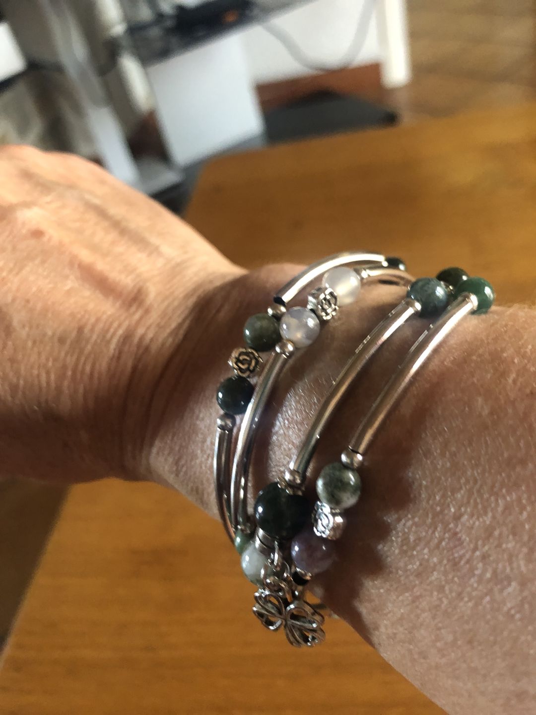 Customer photo review of Bracelet "Chance" en Pierres Naturelles
