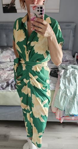 Customer photo review of Sukienka koszulowa z nadrukiem