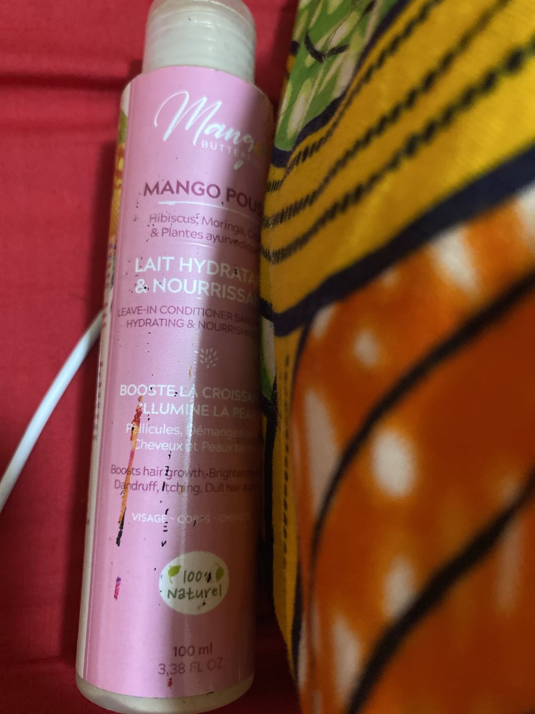 Customer photo review of Lait hydratant et nourrissant - POUSS